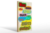 Holzschild Spruch 20X30Cm Schuld Auch Bei Anderen Suchen Deko Schild Wooden Sign