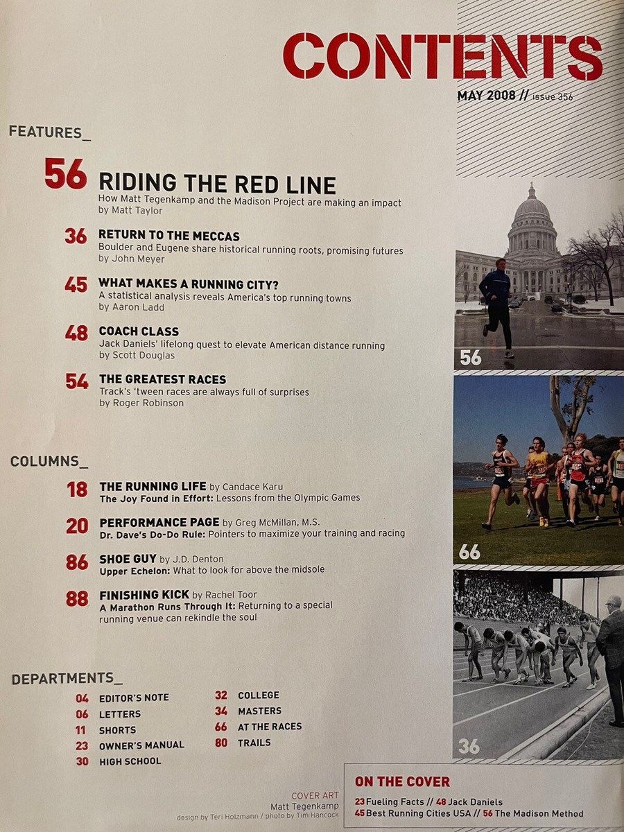 2008 Running Times Magazine May Matt Tegenkamp