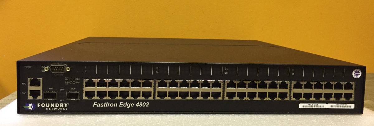 Foundry FES4802 (4802-POE) Fastiron Edge Switch, Ethernet