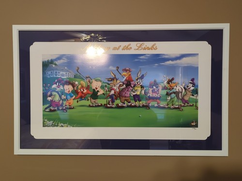 Park West Gallery "A Day At The Links" Looney Tunes 2001 Framed