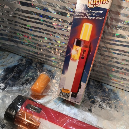 Emergency Multi Light 3 In 1 Torch Orange Blinker White Tube Signal Camping Safe - Picture 7 of 12