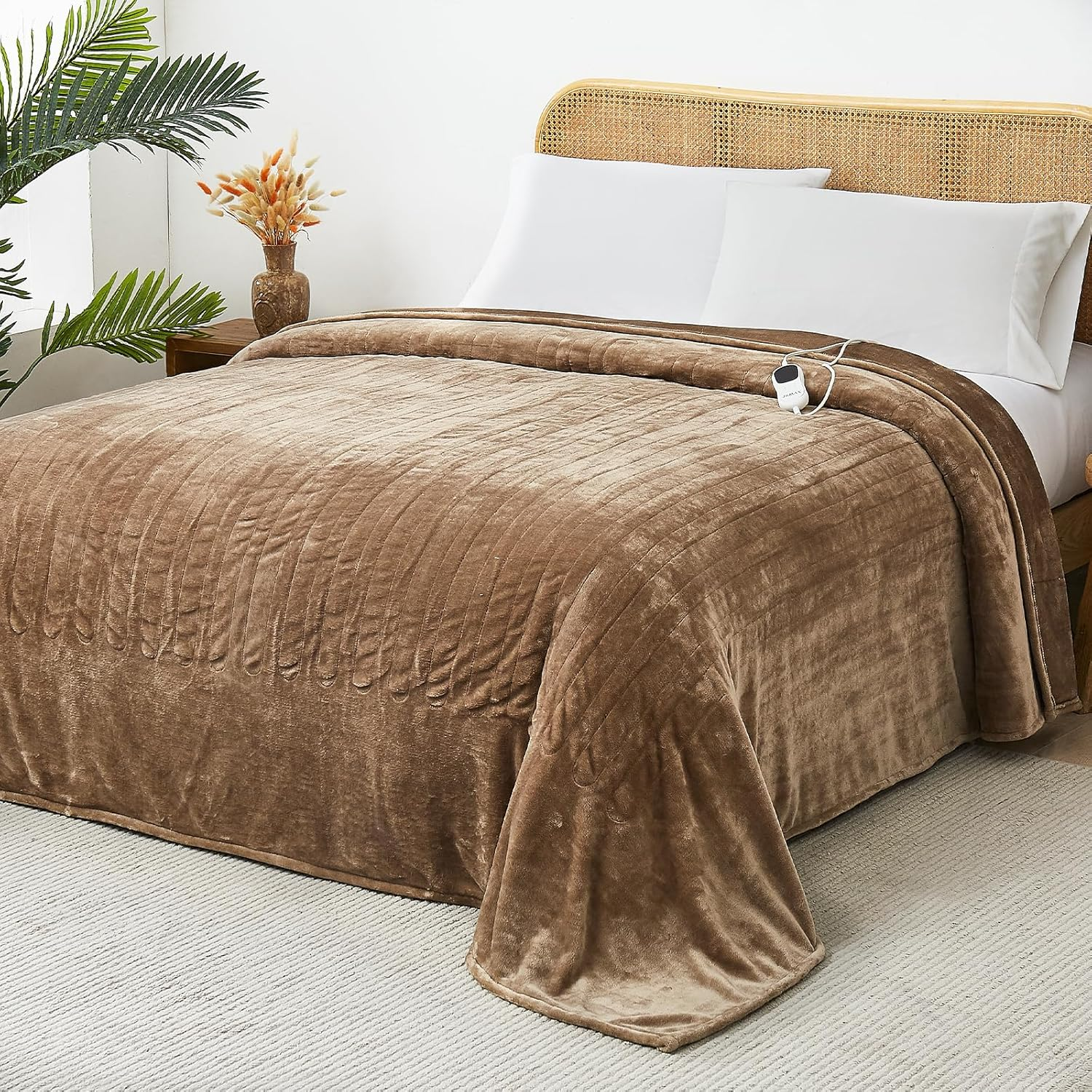 Electric Heated Twin Blanket 62x84 with 10 Heat Settings