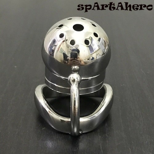 Stainless Steel Male Chastity Device Metal Cage Men Locking Belt Hook Ring - Picture 7 of 35