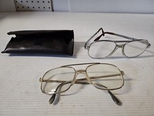 Lot Of 2 Vintage Eyeglasses Sun glasses With Case Bin1b