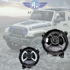 For 2018 2019+ Jeep Wrangler JK JL TL LJ CJ Full LED Healights DRL Hi / Low Beam