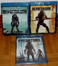 Predator 1-2 Predators 3 Trilogy Blu-Ray New Sealed Science Fiction A-B-C