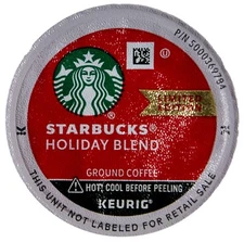 Starbucks 2024 Holiday Blend Ground Coffee Medium Roast, Keurig K Cup Pods