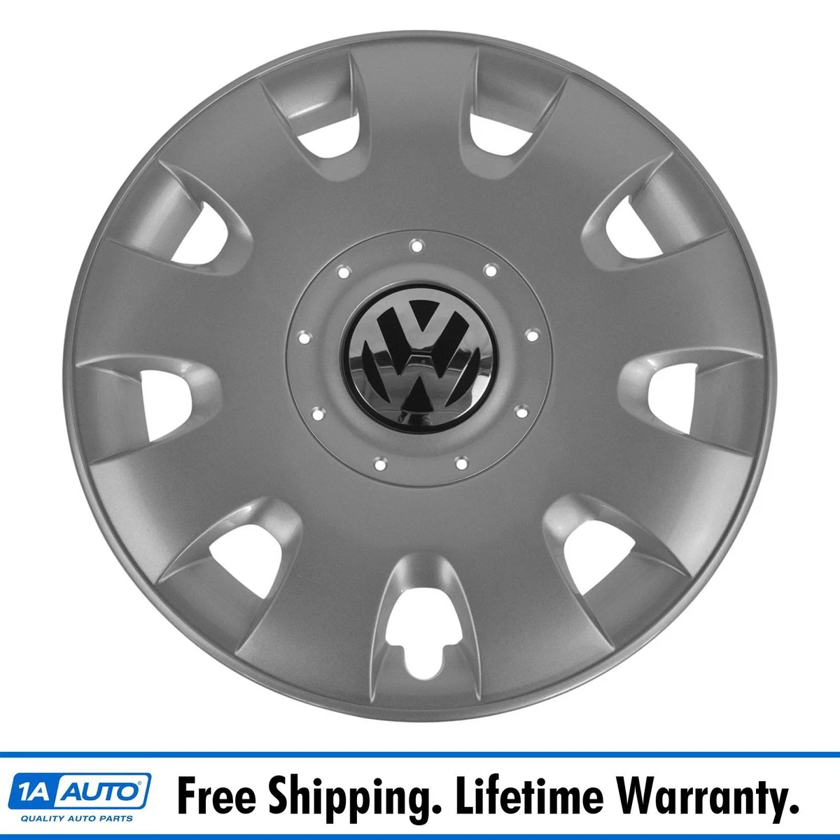 OEM Wheel Cover Hub Cap 15 Inch Silver 9 Slot for VW Volkswagen