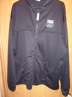 US Olympic Committee black 2XL Zipper jacket