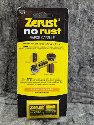  New  Zerust No Rust Vapor Capsule. Prevents Corrosion/Rust VC2-1 (2E)