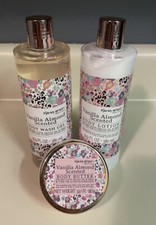Olivia Grace Vanilla Almond 3 Piece Bath  Body Care Collection Set- NEW NWOB