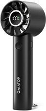 Gaiatop Portable Mini Fan, 3 Speed Handheld Fans with Power Display Flashlight,