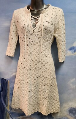 rebecca taylor crochet dress Rebecca Taylor Women's Crochet-Trim Mini Dress, Size S