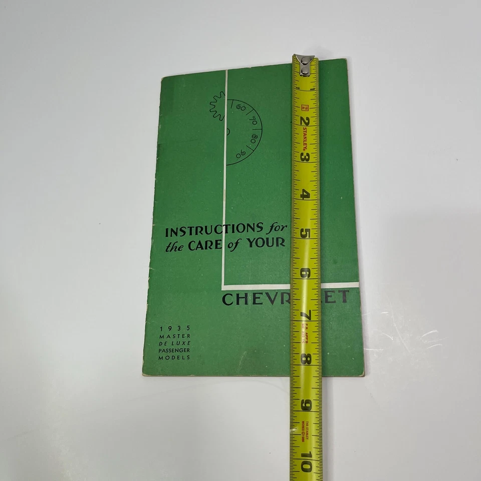 Instrucciones para el cuidado de tu Chevrolet 1935 - modelos Master Passenger Foto 4 de 4
