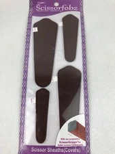 Scissor Fob Sheaths SCISSORFOBZ 4 In Package Scissor Gripper Cover Dark Brown
