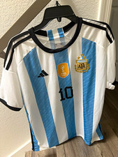 adidas Argentina Lionel Messi #10 Men’s Soccer Jersey XXL 2022 FIFA Champions