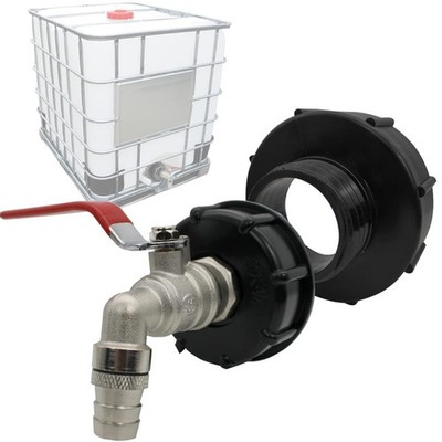 IBC Tank Auslaufhahn Adapter Grobgewinde 3/4 Zoll Wasserschlauch
