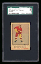 1951-52 Parkhurst #56 Ted Lindsay HOF Rookie Card -- SGC 9 MINT!. rookie card picture