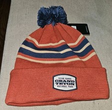 Locale Beanie Striped Pom Grand Teton National Park NWT Recycled Bottles 