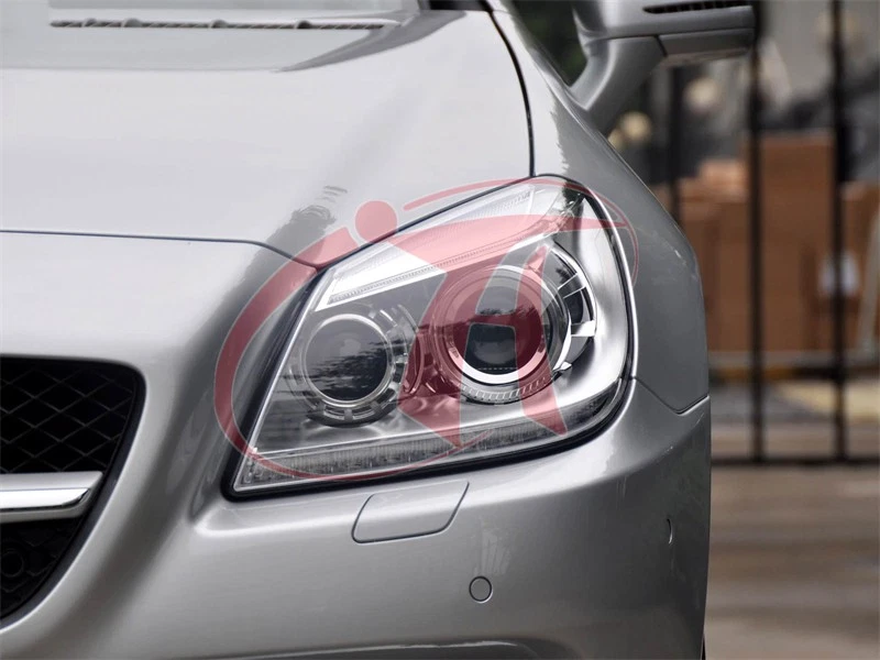 🔥1 Pair Headlight Front Lens Cover Shell For Mercedes-Benz w172 SLK 2012-2016 - Imagem 4 de 4