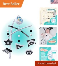Montessori Mobile Baby for Crib TINITIGIES - Black and White Mobile Give Visu...