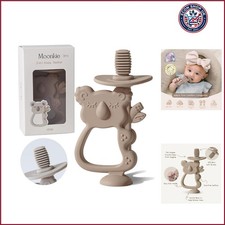 Koala Baby Teether 360 Silicone Toothbrush, Teething Toy, 3M Suction Ba...