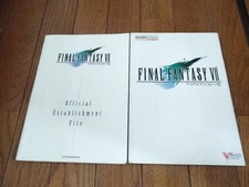 Final Fantasy VII Strategy Guide + Official Setting Material Collection 2 Books