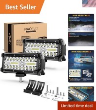 Adjustable 7 Inch 240w Led Light Bar - Spot Flood Combo For Ultimate Clarity Adjustable 7 Inch 240w Led Light Bar - Spot Flood Combo For Ultimate Clarity
