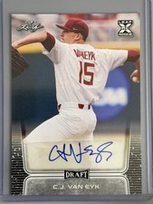 2020 Leaf Draft - Autographs CJ Van Eyk #BA-CVE (AU, RC)