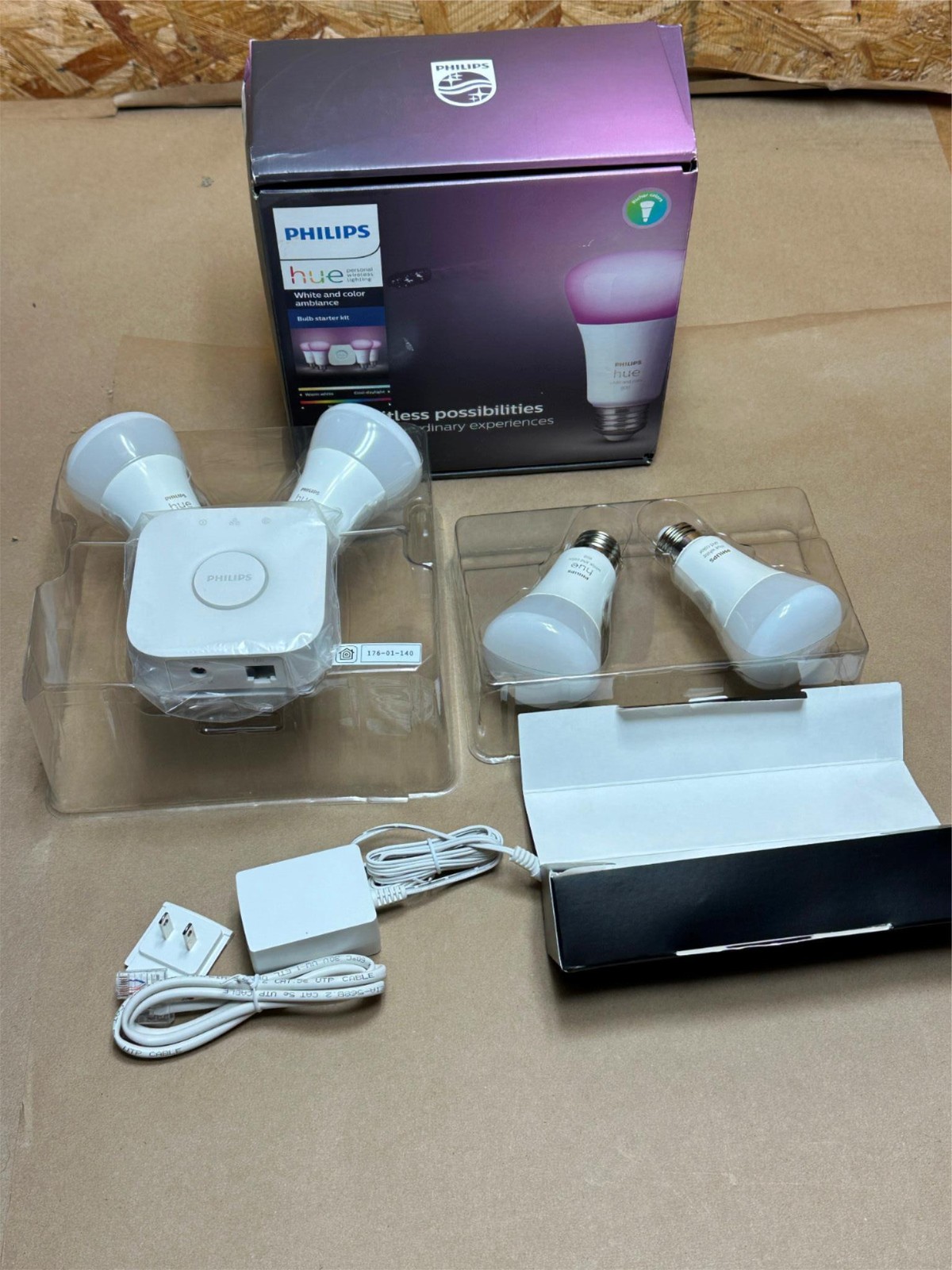 Philips Hue A19 LED Smart Bulb Starter Kit - 548545