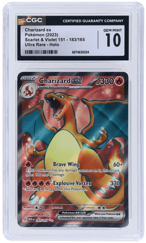 2023 Pokemon Scarlet and Violet 151 Charizard Ex Ultra Rare #183 CGC 10