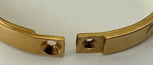 1970 Aldo Cipullo Charles Revson Love Bracelet Gold Electroplate PLEASE READ** - Picture 9 of 9