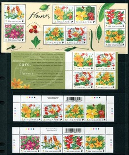 1990's Singapore 8 x Beautiful Stamps 1 x Booklets 1 M/S MNH U/M (23)