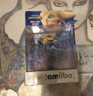 Amiibo Zero Suit Samus Metroid Super Smash Bros. OPEN BOX