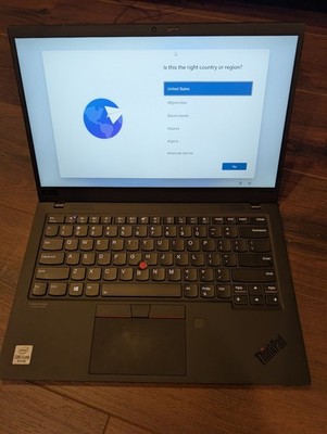 Lenovo ThinkPad X1 Carbon Gen 8, Intel Core i5, 8 GB RAM, 256 SSD, Win11