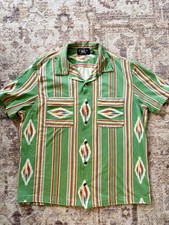 RRL Ralph Lauren Durango Knit Camp Shirt Men’s Size Large RARE!