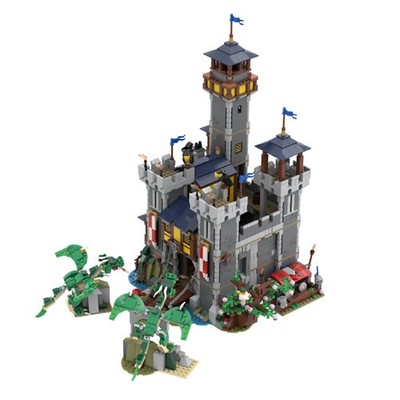 BlockNova Medieval Castle & Dragon Battle 2427pcs Building Bricks MOC Toy