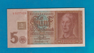 5 Reichsmark 1948 Kuponausgabe kassenfrisch