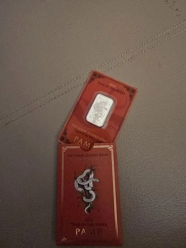2025 PAMP Lunar Legend Series Year of the Snake 10 Gram .999 Fine Silver Bar