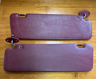 89-95 Toyota Pickup Truck 4runner Sunvisor Sun Visor Set OEM Red Pair. Nice!
