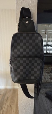 Louis Vuitton Avenue Damier Graphite Sling Bag Black Canvas