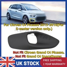 FOR  5-SEATER CITROEN C4 PICASSO 13-18 FRONT BUMPER FOGLIGHT GRILLE BLACK RIGHT