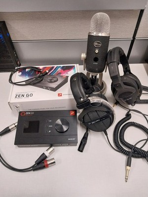 Antelope Audio Zen Go USB-C Audio Interface & DT 990 & HD280 Pro & Blue Yeti Pro