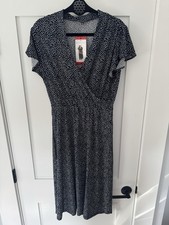 Adrianna Papell - Faux Wrap Dress - Medium - NWT Navy