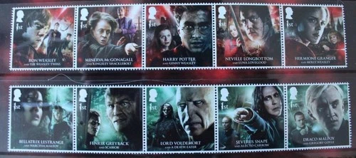 GB 2023 Harry Potter Stamp Set Fine MNH UK P&P Free