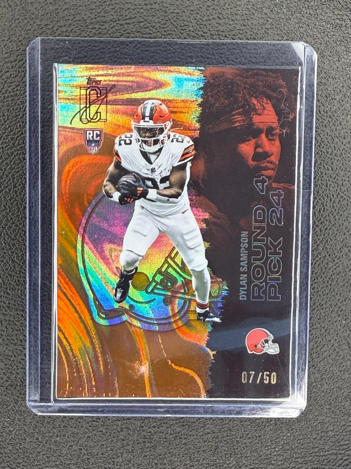 2025 TOPPS SIGNATURE CLASS DYLAN SAMPSON Chrome RC Orange Lava Refractor /50