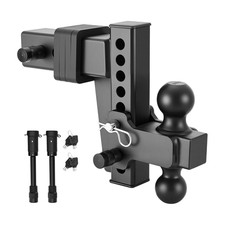 VEVOR Adjustable Trailer Hitch  Fits 2.5" Receiver  28000 lbs GTW  6" Drop 