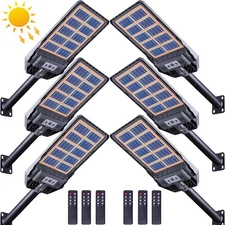 Commercial 99000000LM LED Outdoor Dusk to Dawn Solar Street Light Road Area Lamp