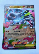 Carta Pokemon MEGA CHARIZARD EX 013/094 Fiamme Spettrali PFL Holo Rara ITA NM