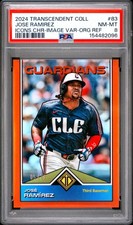 2024 TRANSCENDENT COLLECTION TRANSCENDENT ICONS CHROME JOSE RAMIREZ 5/25 PSA 8